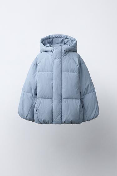 PLUMÍFERO 50% PLUMA Y 50% PLUMÓN WATER REPELLENT - Azul claro de Zara