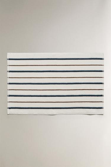 Zara COLORED STRIPE BATH MAT - Multicolored