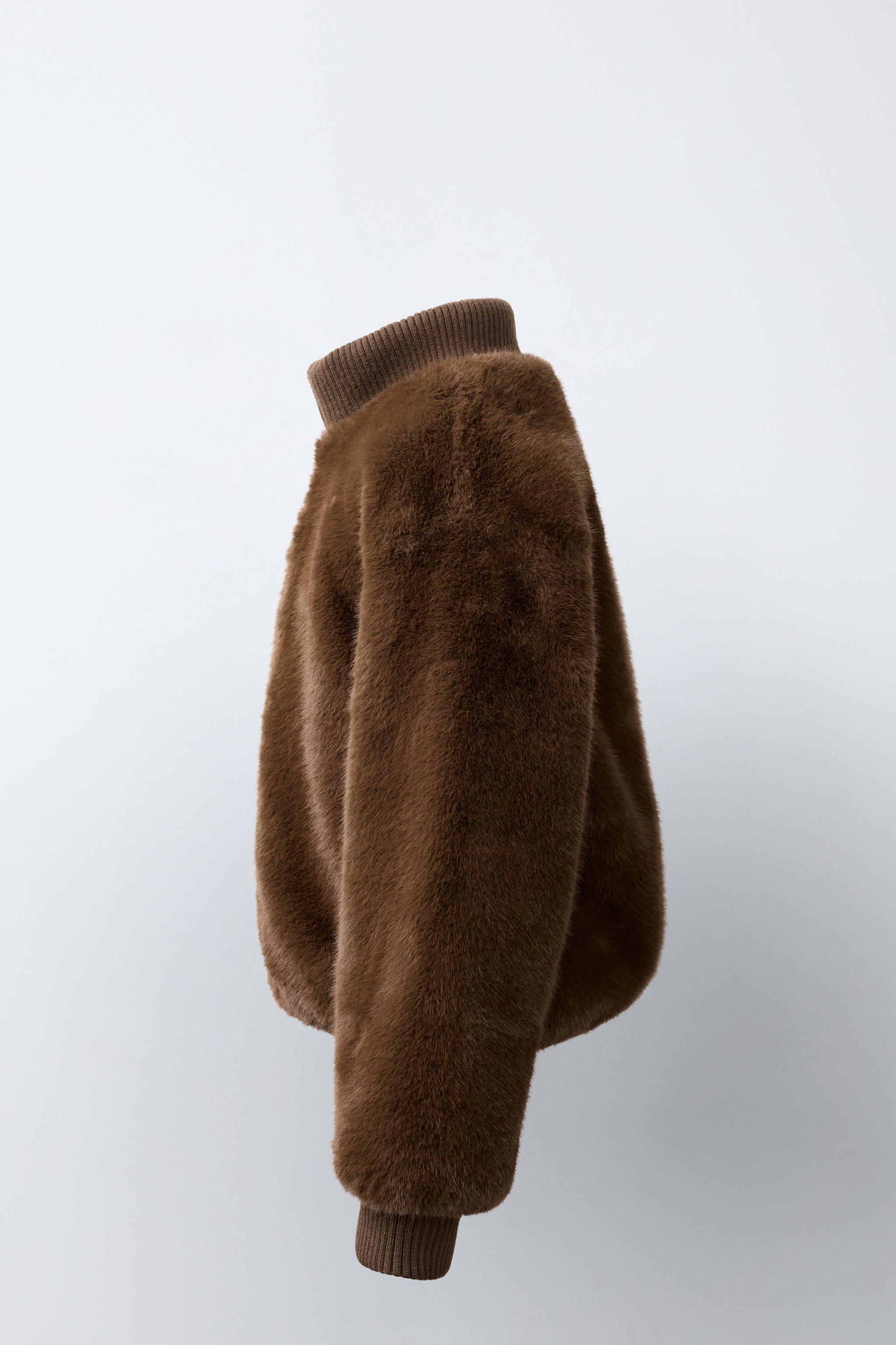 FAUX FUR-EFFECT JACKET