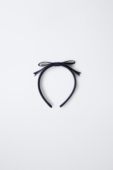 BOW APPLIQUÉ HEADBAND — Navy blue 2