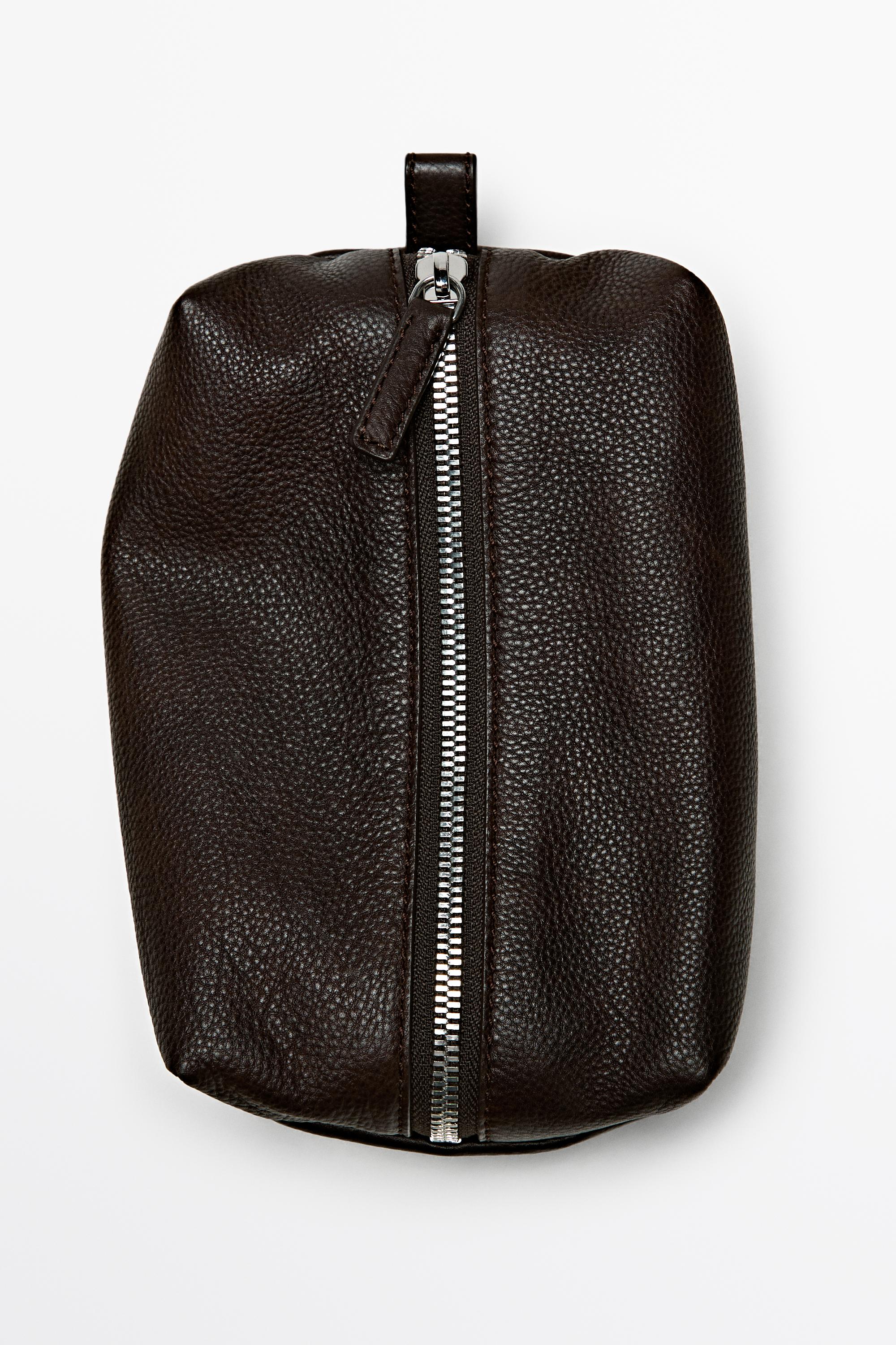 Mini nappa leather toiletry bag