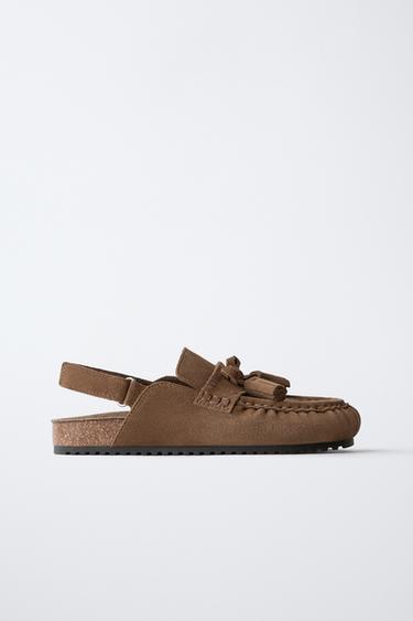 ΔΕΡΜΑΤΙΝΟ ΣΑΜΠΟ ΜΕ ΦΟΥΝΤΕΣ - Καφέ του Zara