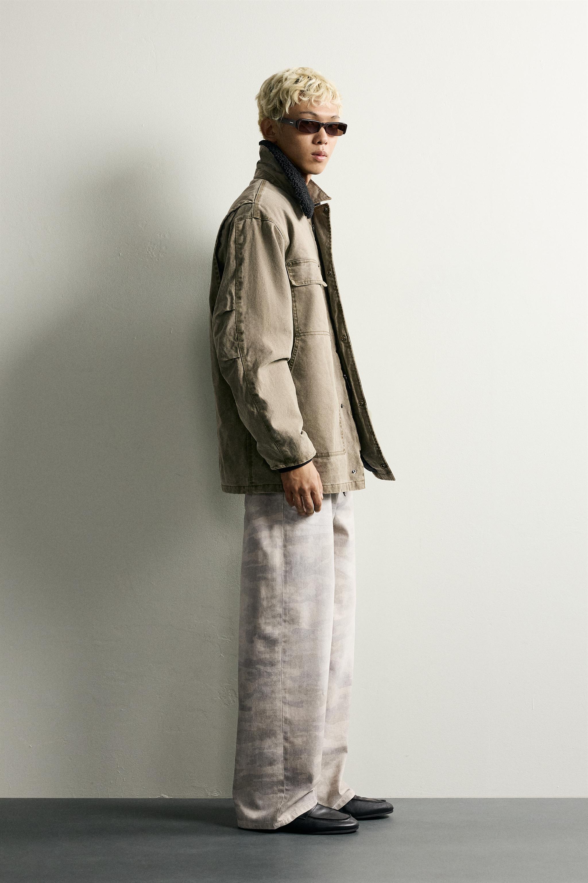 COMBINED FAUX SHEARLING SHORT COAT