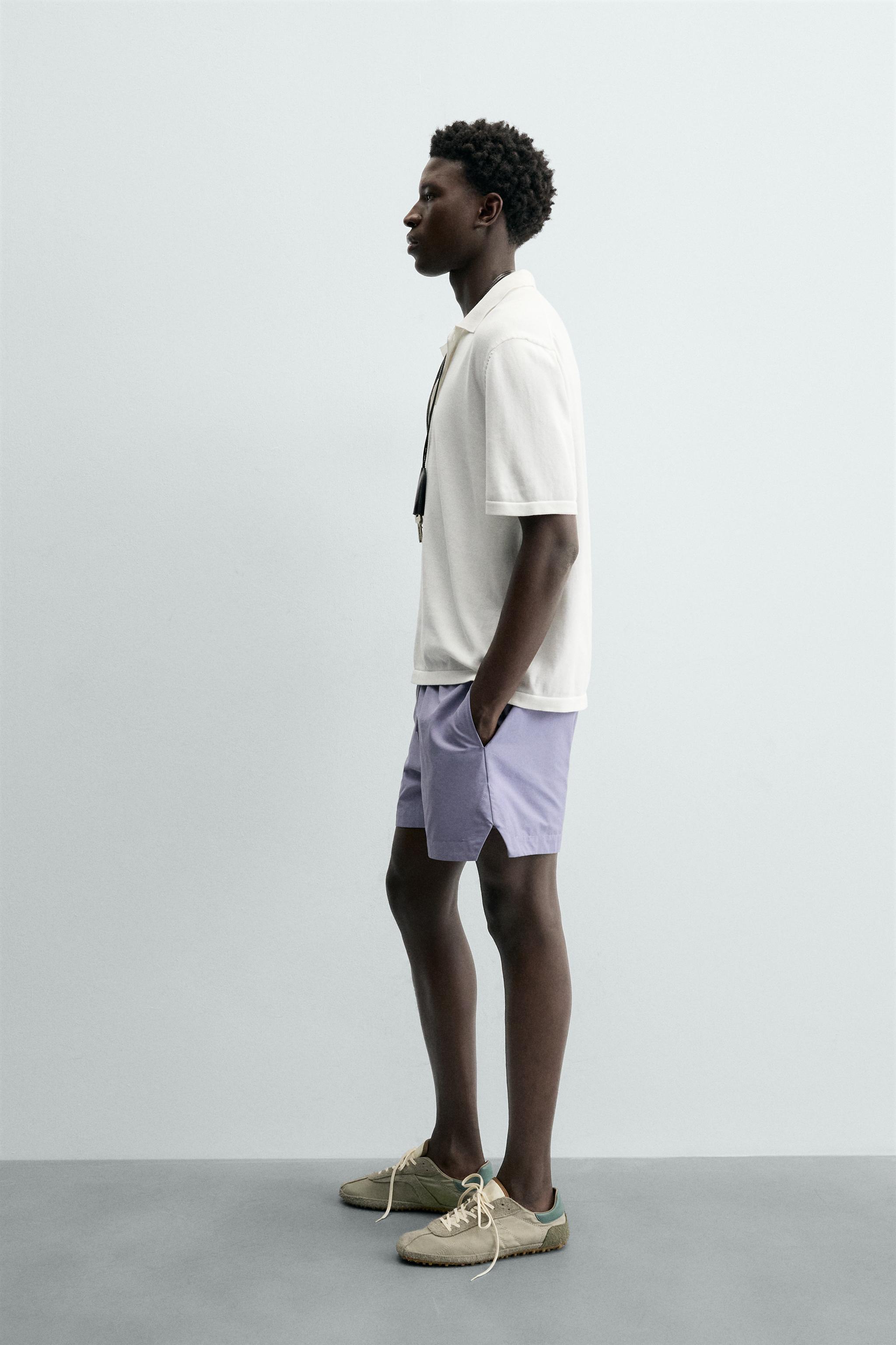 Zara REGULAR FIT TRİKO POLO T-SHIRT görsel 4