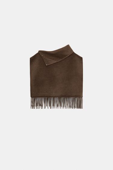 CAPA CORTA CON LANA FLECOS - Toffe de Zara