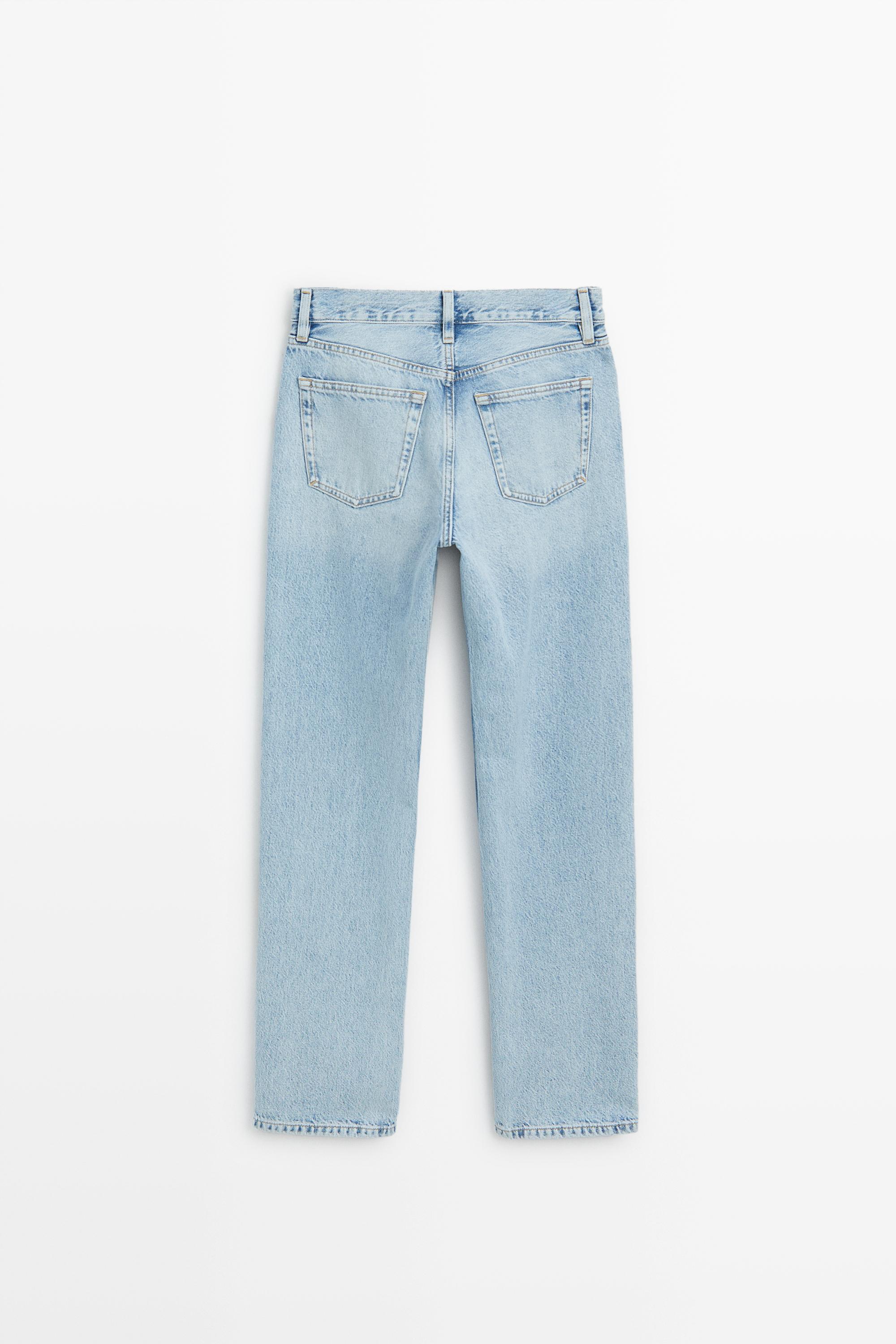 Jean relaxed straight taille moyenne