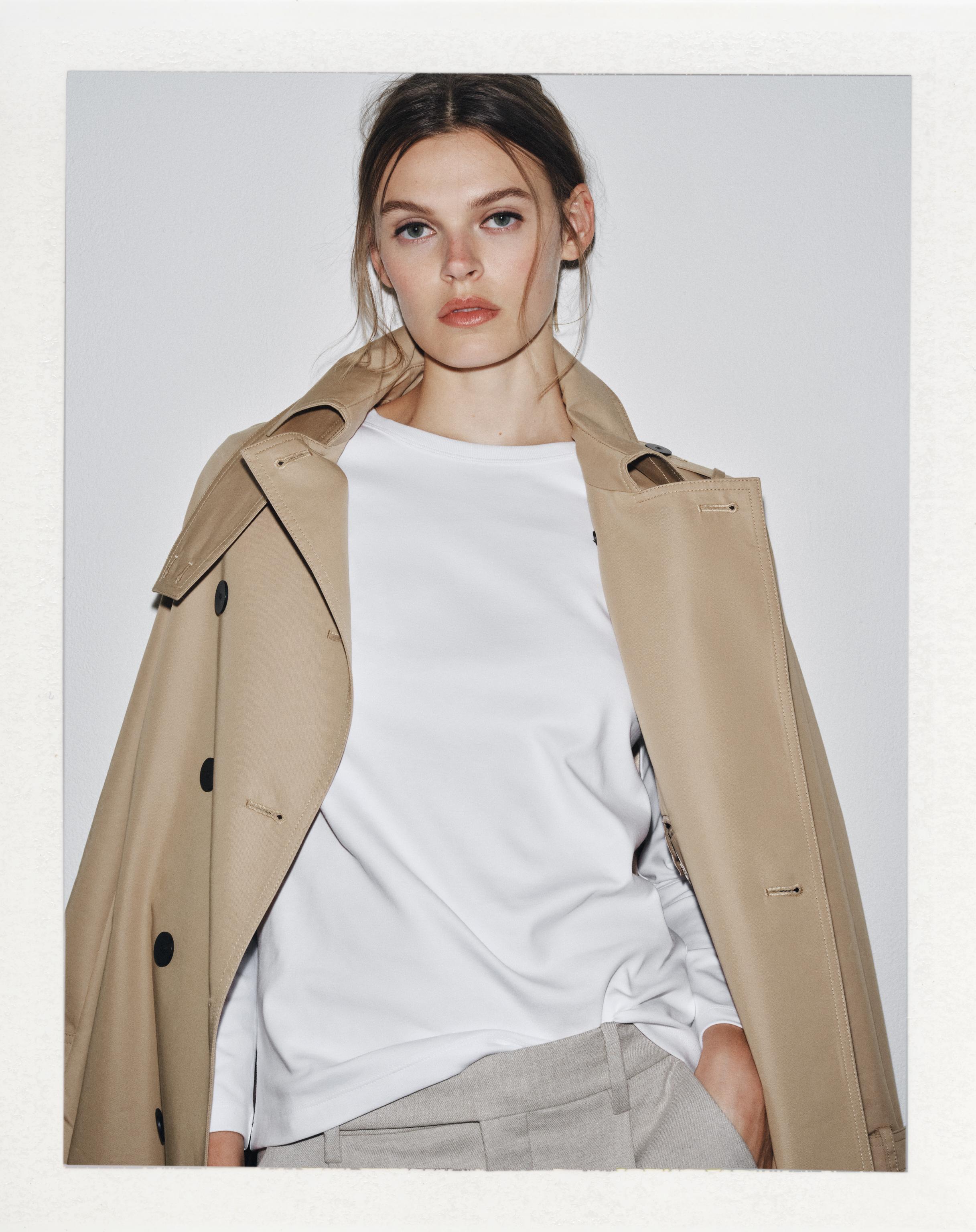 ❤️着やすい❤️『ザラ　ベーシック』カットソー ZARA BASIC ザラベーシック Tシャツ 無地 ストレッチ スーパー