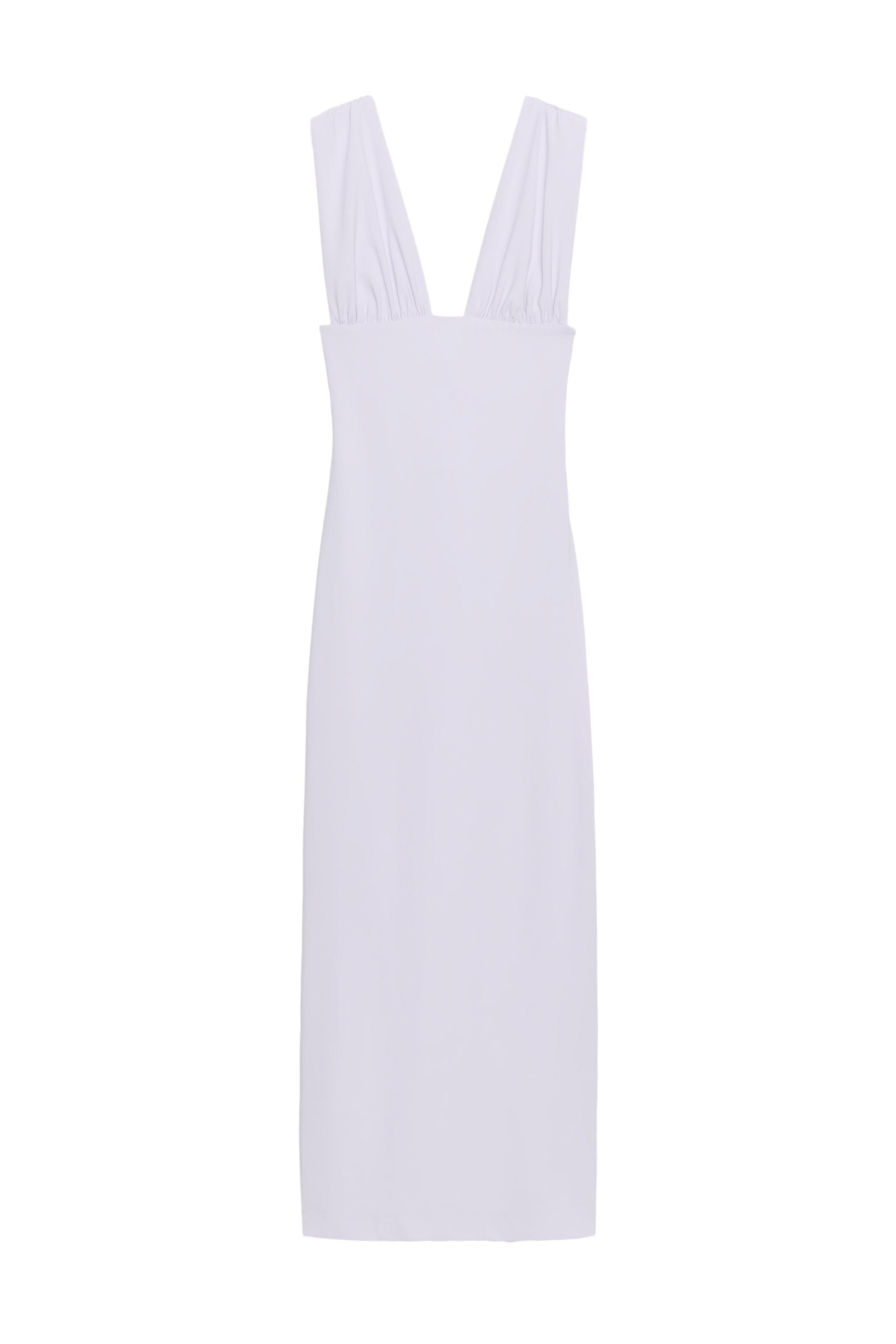 zara purple lace dress LACE-UP MIDI DRESS - Lilac