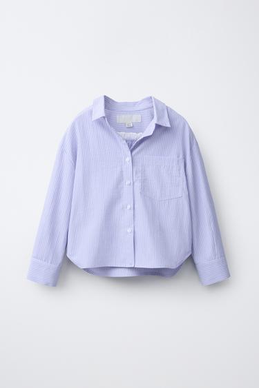 PACK CHEMISE ET TOP À RAYURES - Bleu de Zara - Image 1