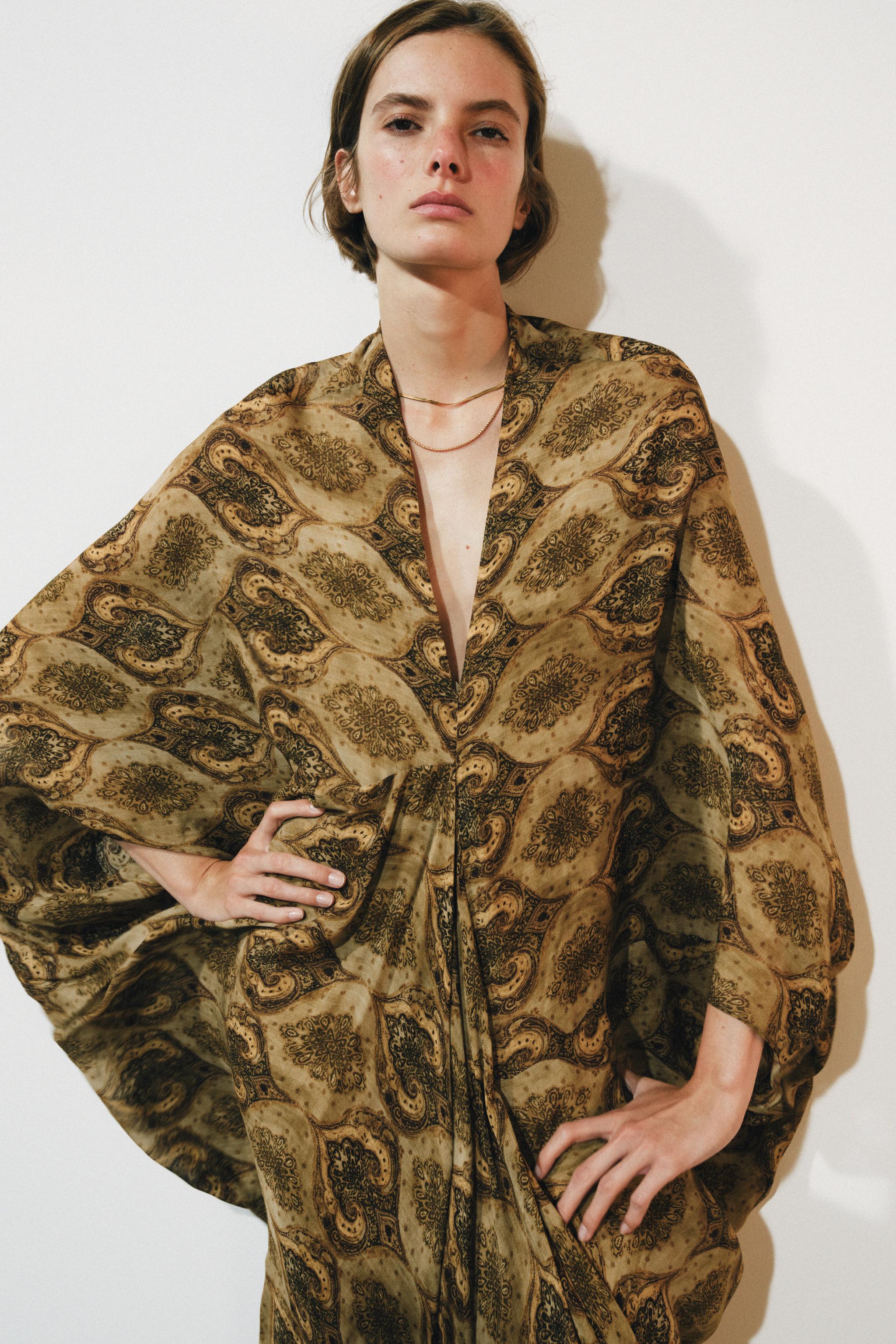 ZW COLLECTION PRINTED MIDI DRESS