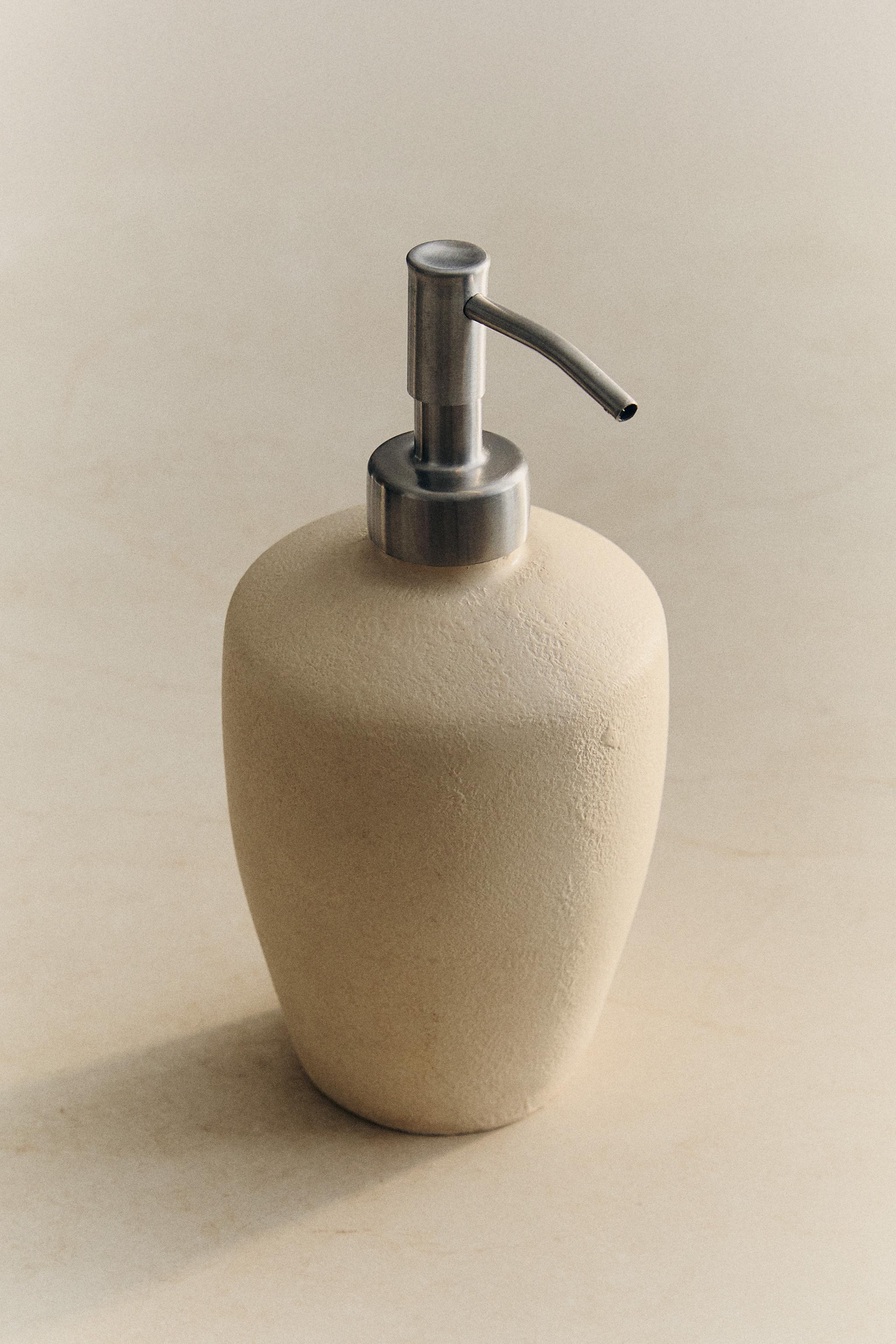 EARTH-TONE CERAMIC SOAP DISPENSER - Gray | ZARA United States