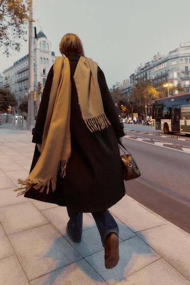 SOFT OVERSIZED COAT - Black by Zara - Image 3