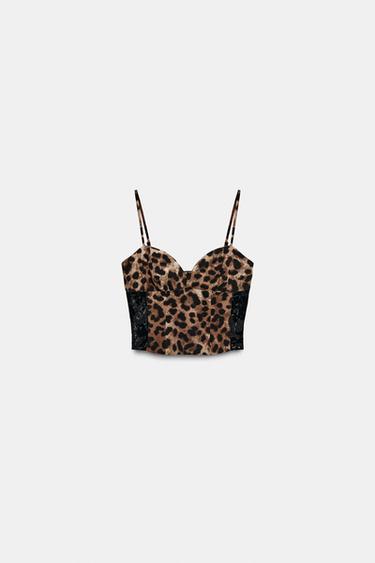 ANIMAL PRINT LACE TOP - Leopard by Zara - Image 5