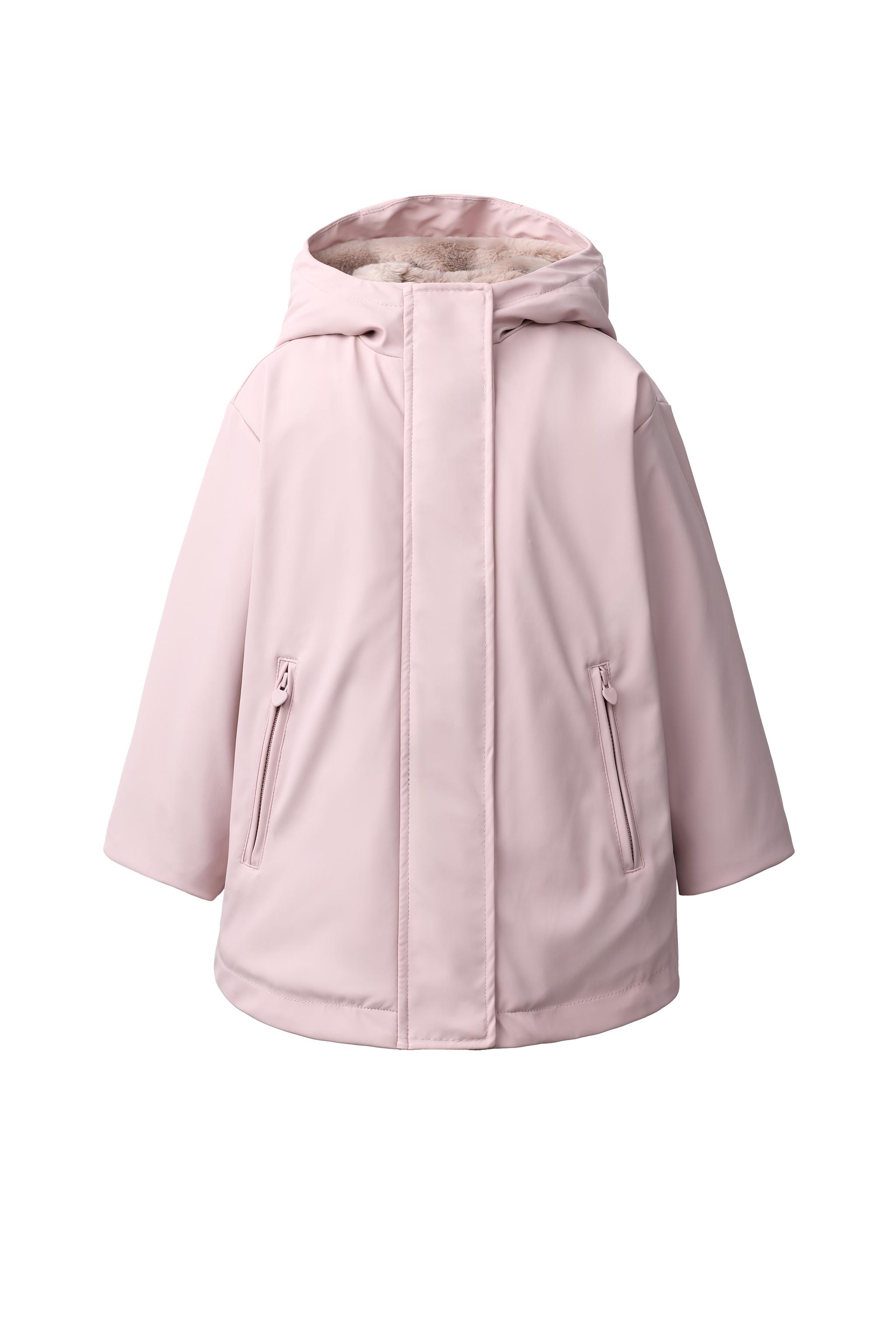 WATER-REPELLENT RUBBERIZED FAUX-FUR LINED RAINCOAT - Pink | ZARA
