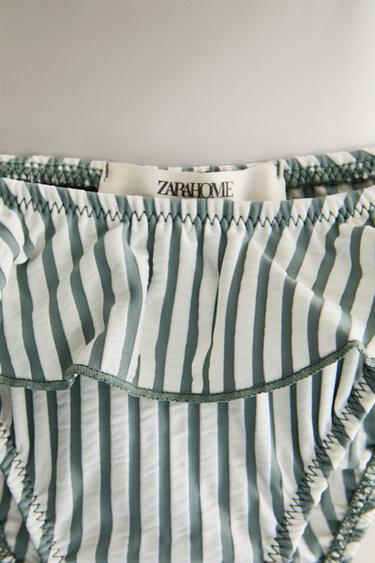 CHILDREN’S STRIPED BEACH BIKINI BOTTOMS - Ecru / Green by Zara - Image 1