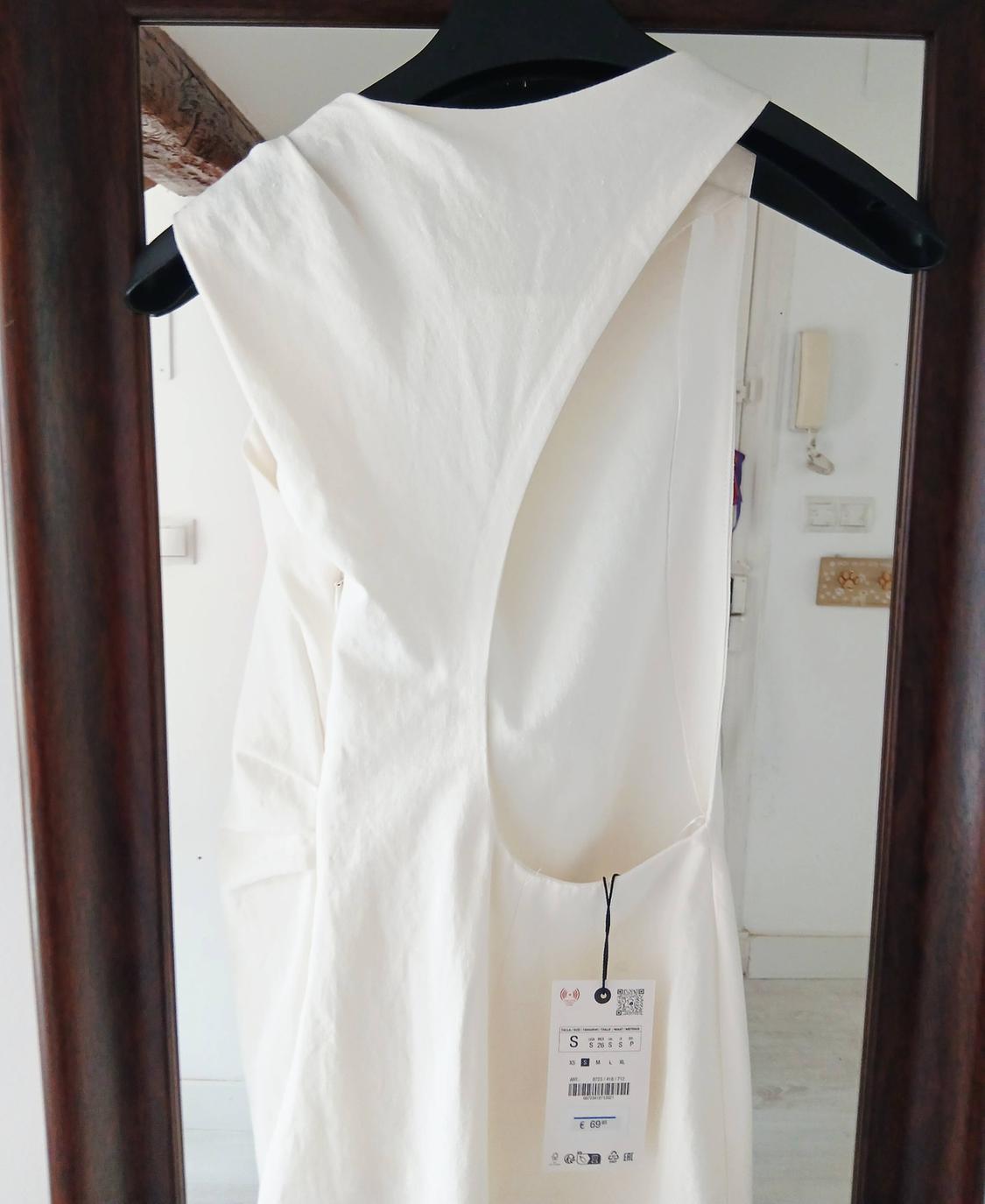 LINEN BLEND KNOT DRESS ZW COLLECTION - Image 4