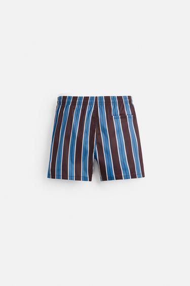 STRIPED MID-LENGTH SWIMMING TRUNKS - various by Zara - Image 7