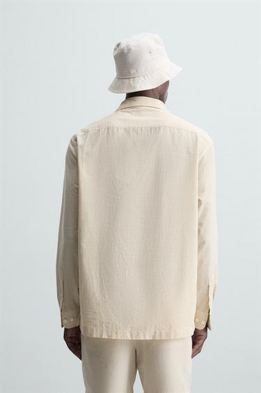 STRIPED OVERSHIRT - striped by Zara - Image 2