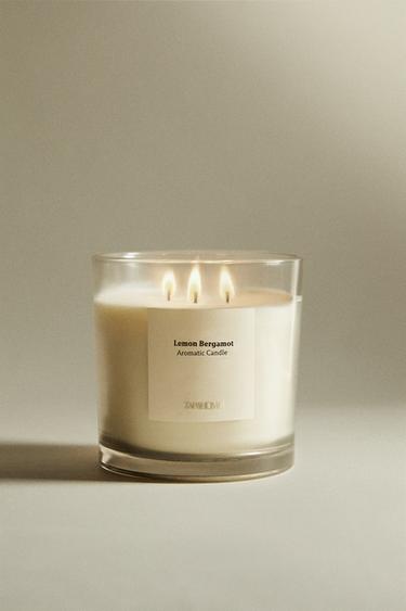 (620 G) BOUGIE PARFUMÉE LEMON BERGAMOT - blanc de Zara - Image 5