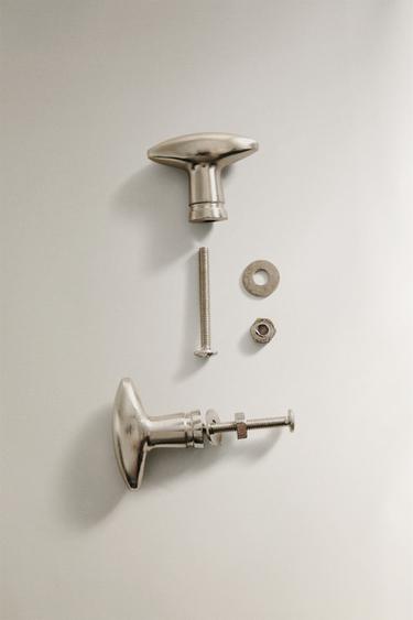 LOT BOUTONS MEUBLE MÉTAL BRILLANT (LOT DE 2) - Argent de Zara - Image 2