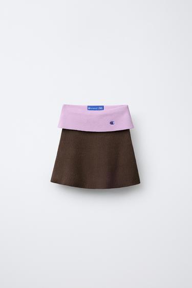 Zara CHAMPION ® X ZARA KNIT SKIRT - Chocolate brown - Image 0