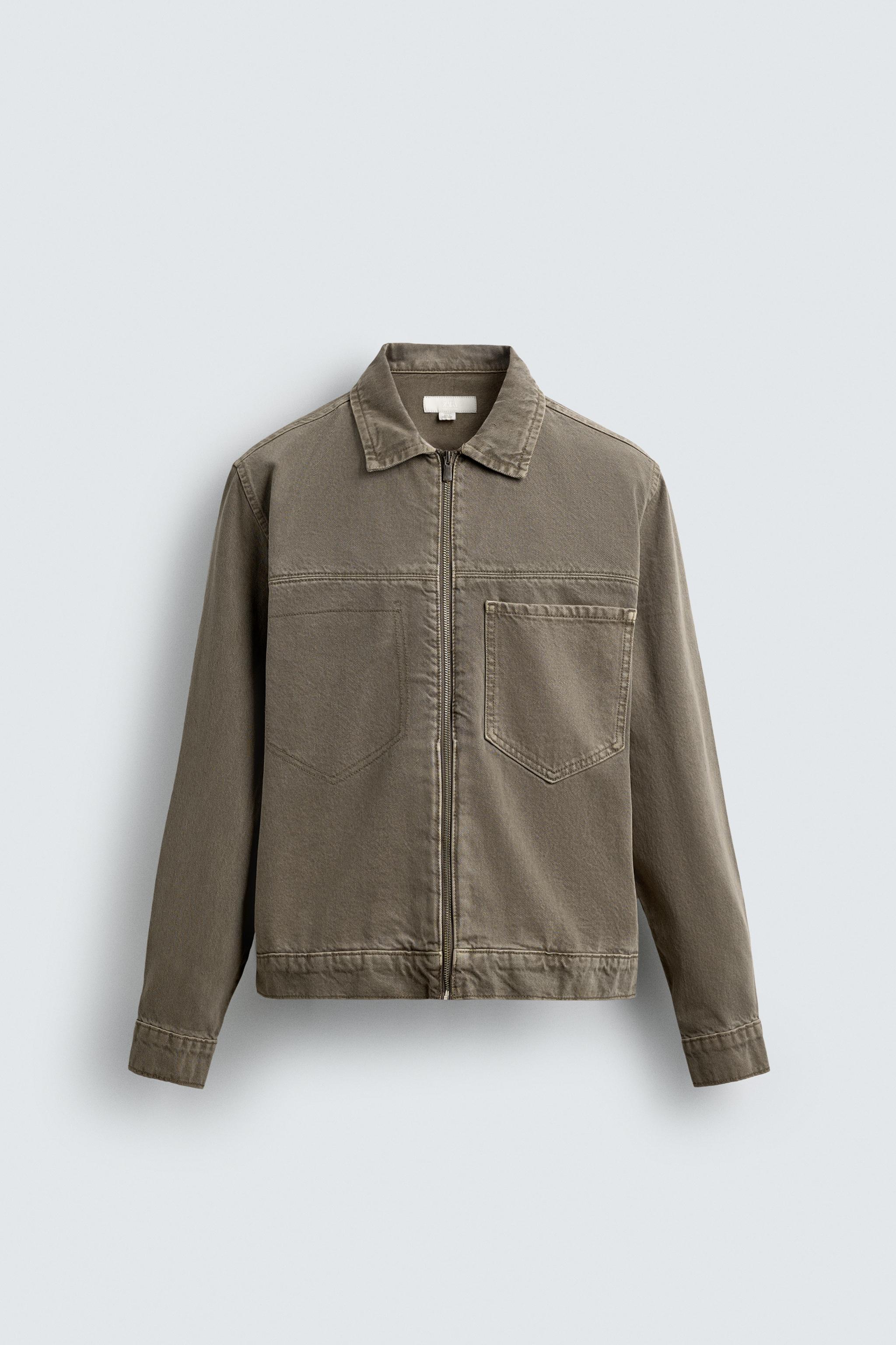 ピカリン　3点おまとめ　No.316278　318278　319278 DENIM ZIP-UP OVERSHIRT - Green | ZARA United States