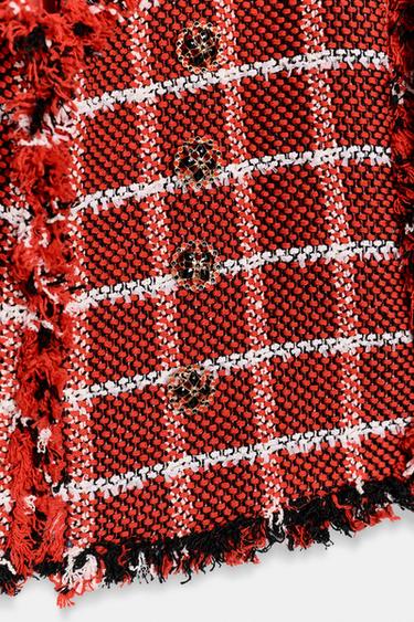 BLAZER TEXTURÉ ZW COLLECTION - Rouge de Zara - Image 7