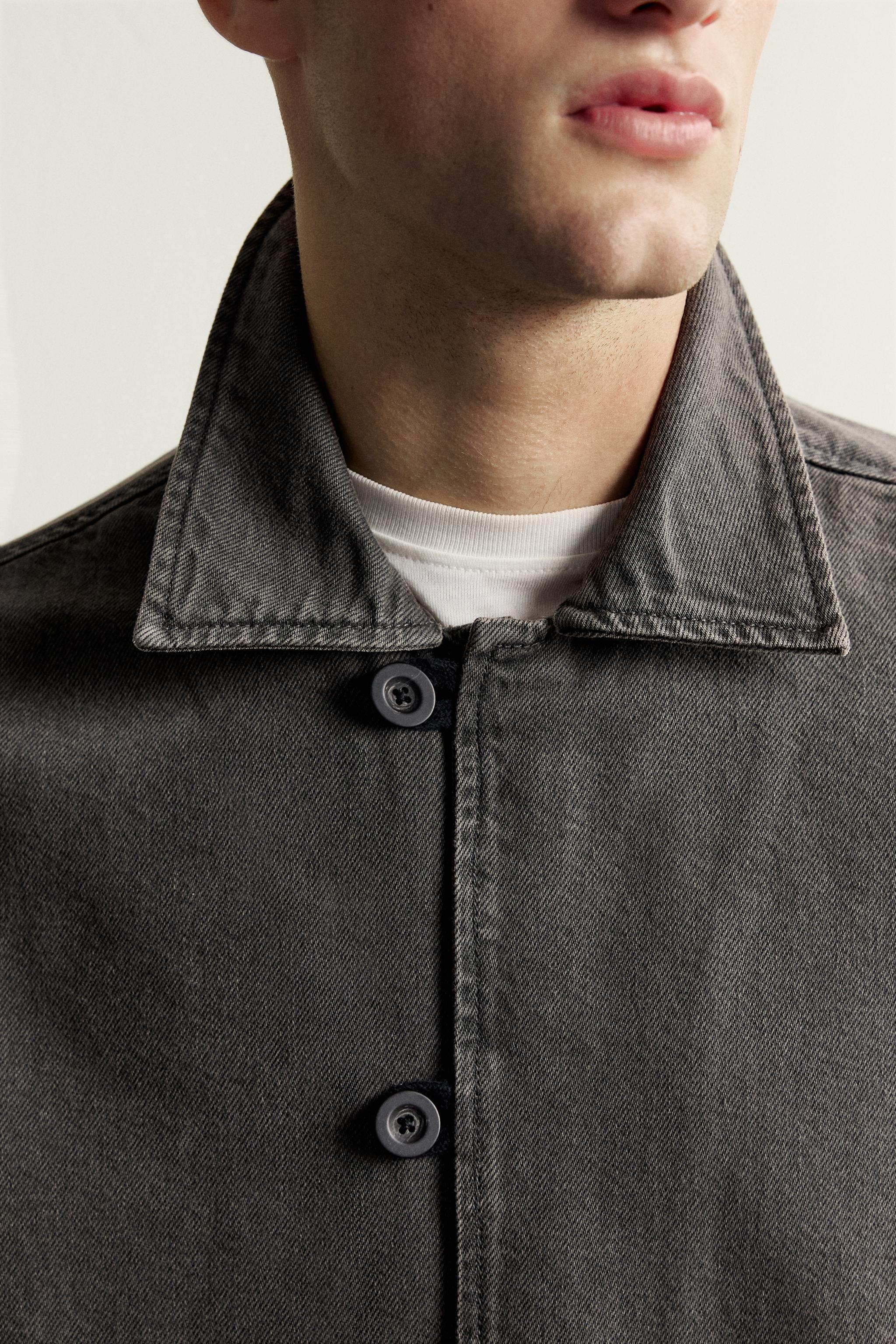BLOUSON DÉLAVÉ CROPPED FIT