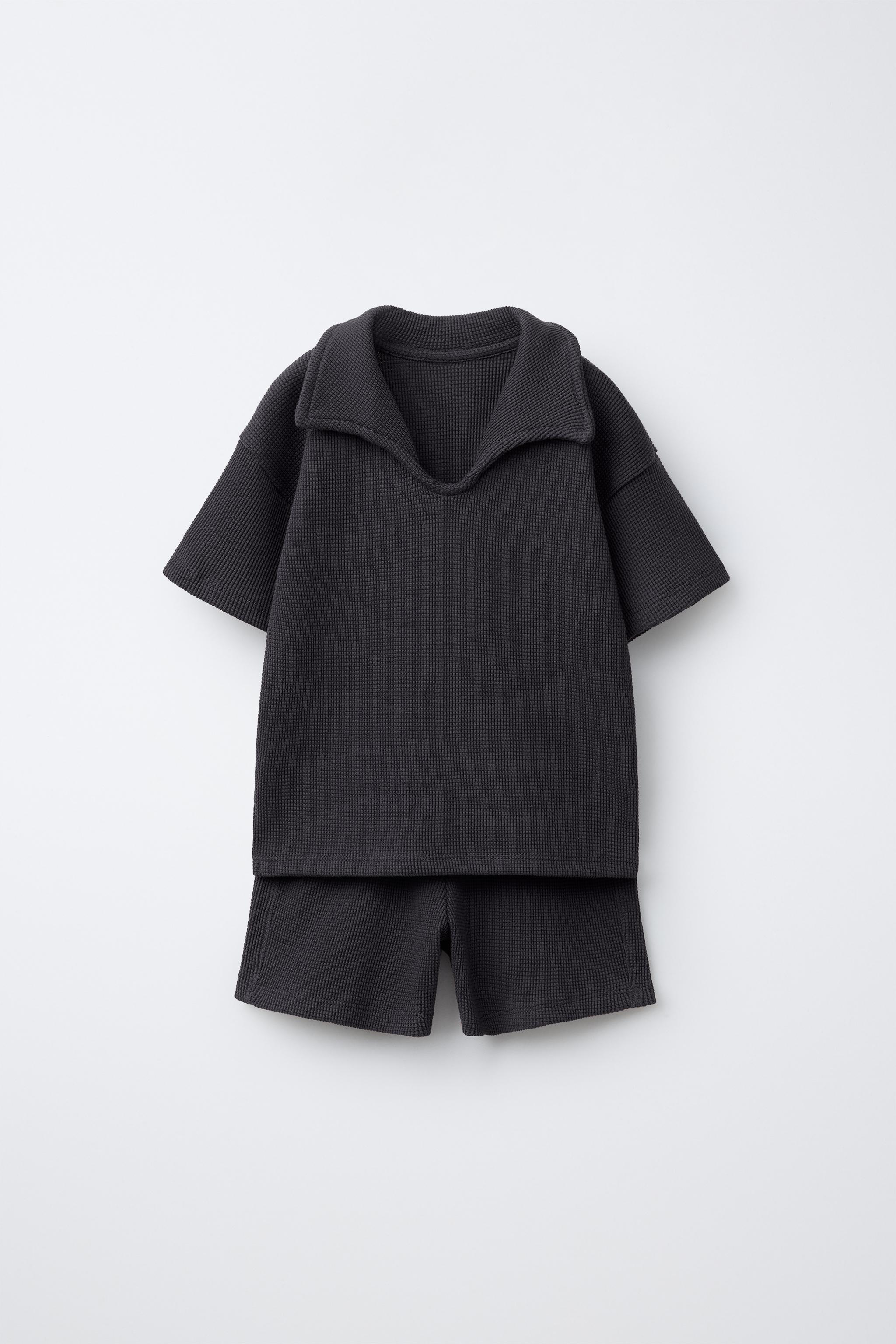 ENSEMBLE JOGGING POLO ET BERMUDA WAFFLE