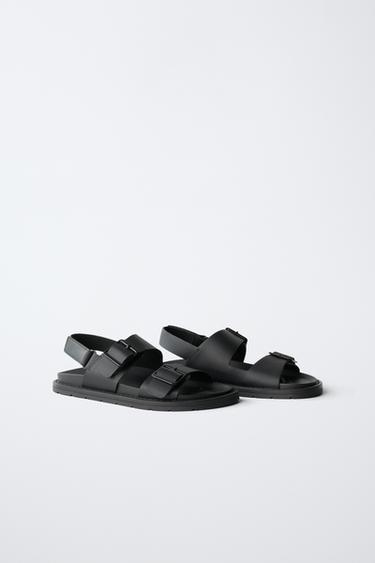 SANDALES À BOUCLES - Noir de Zara - Image 1