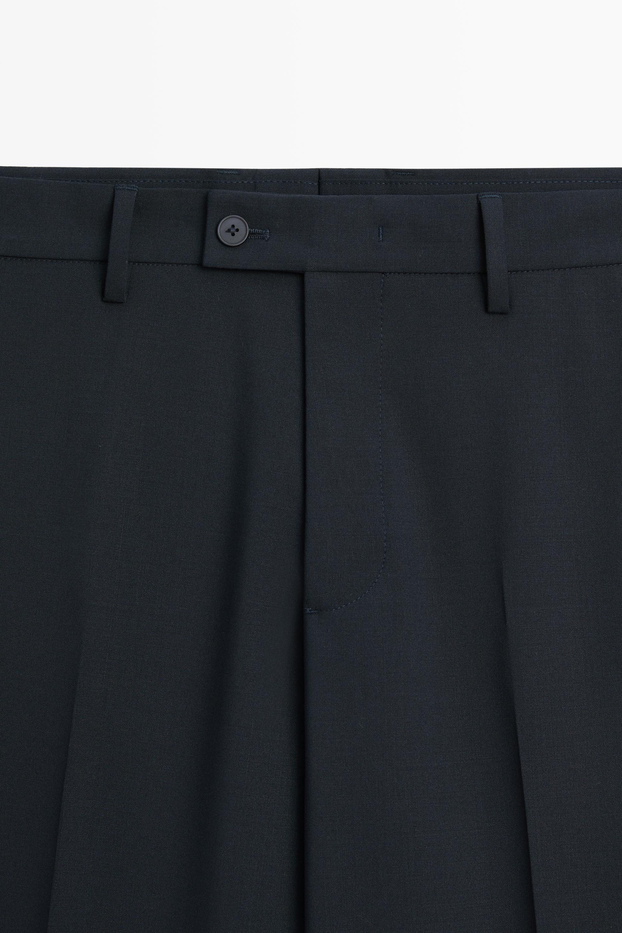 Pantalon de costume en laine mélangée