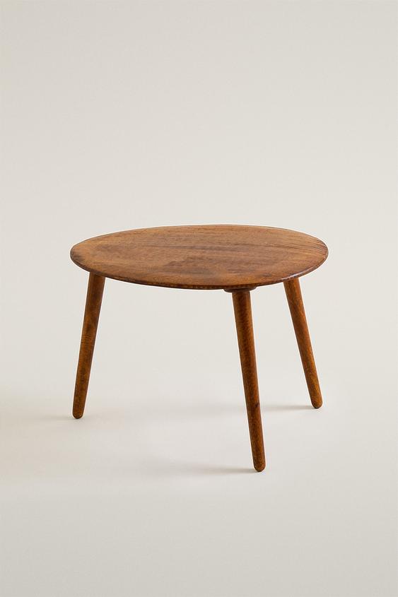 Zara BEVELED WOOD COFFEE TABLE - Brown - Image 0