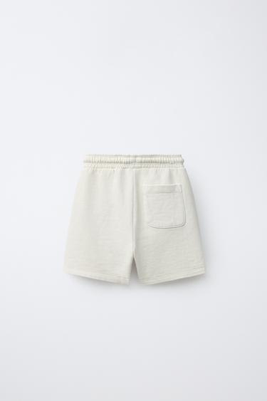 BERMUDA EN MOLLETON TEINT SUR PIÈCE BRODÉE - Iceberg de Zara - Image 1