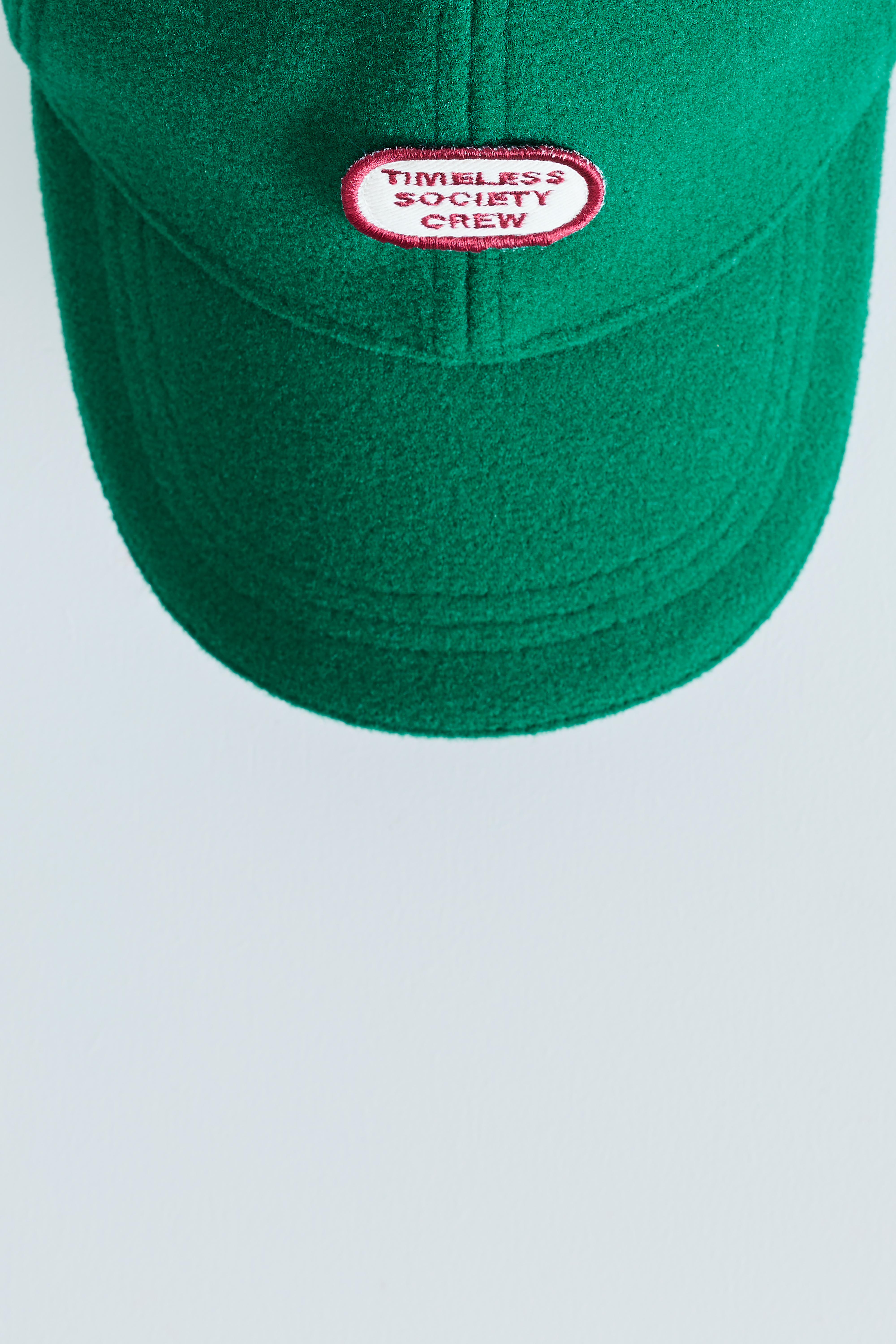 ZARA TIMELESS - WOOL PATCH CAP — Dark green