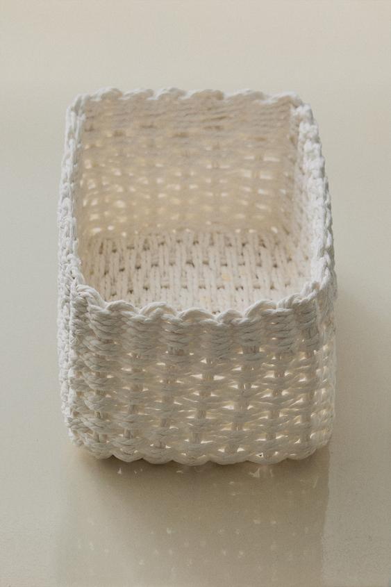 CORBEILLE TRESSÉE EN PAPIER - Blanc de Zara - Image 5