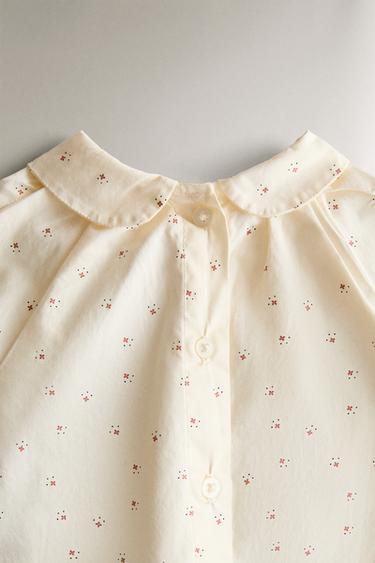 CHEMISE BÉBÉ MINI-FLEURS - Blanc cassé de Zara - Image 2