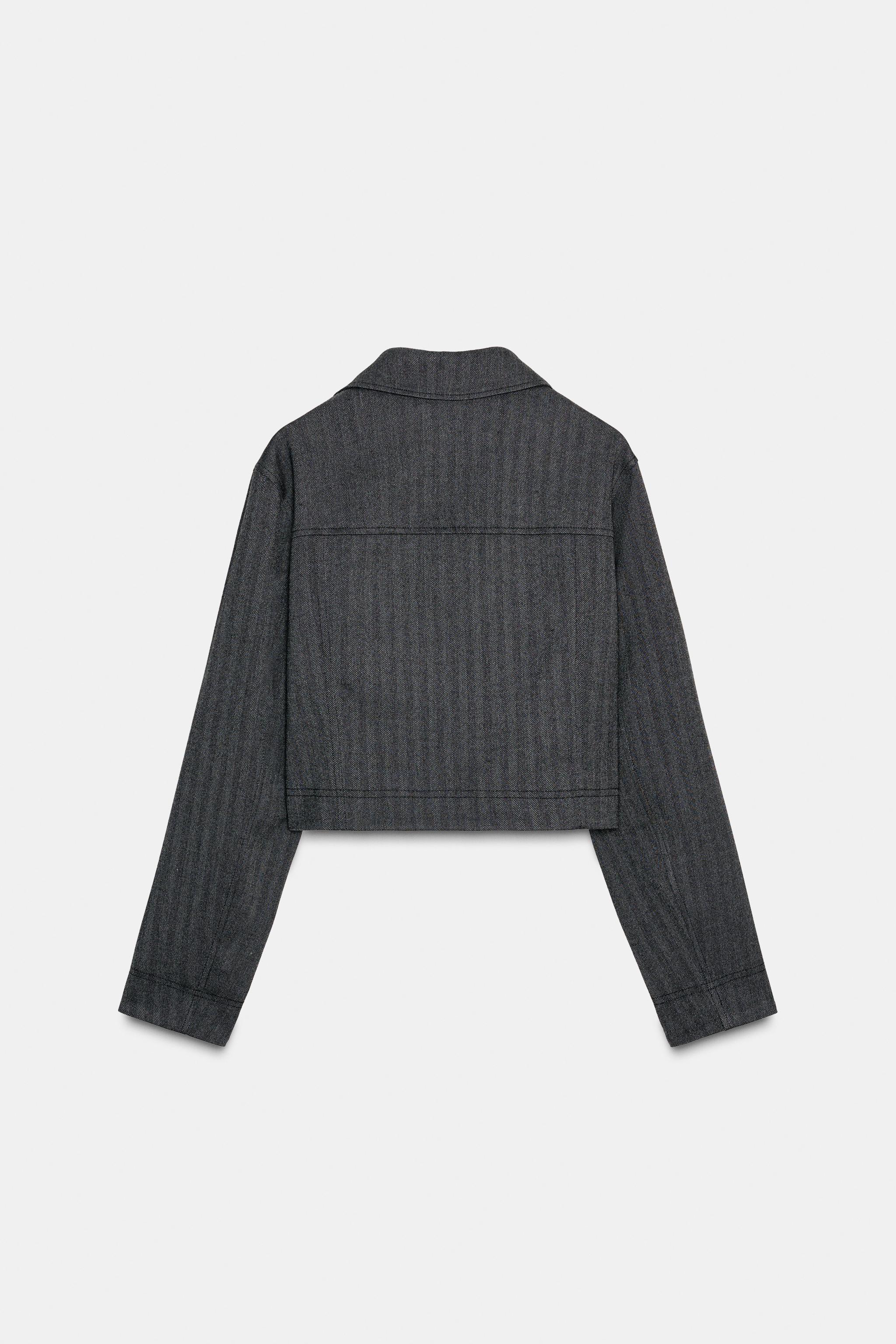 Veste Blazer Noir Bershka Blazer Court Veste En Similicuir Années