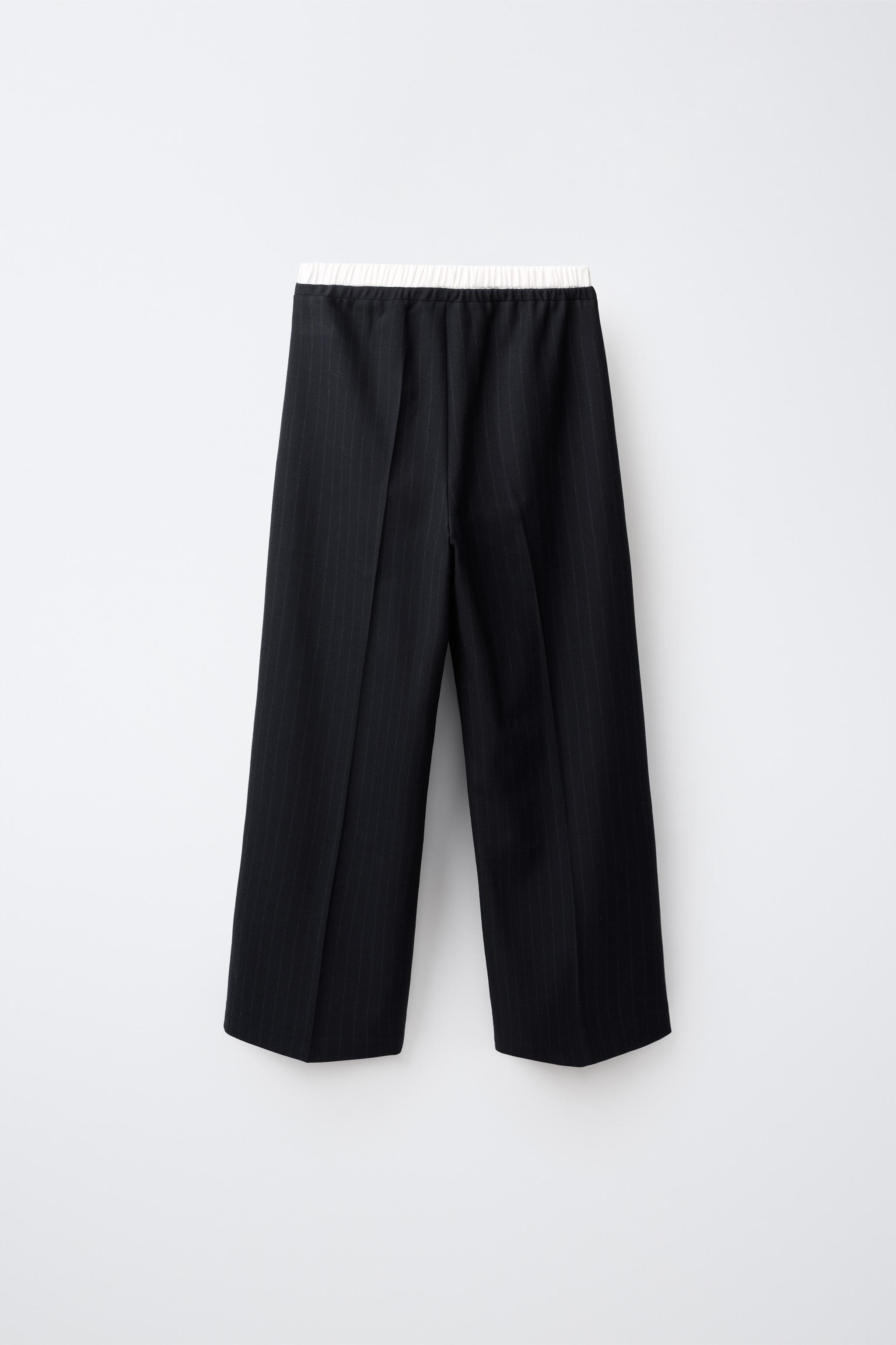 PANTALON LARGE DOUBLE TAILLE