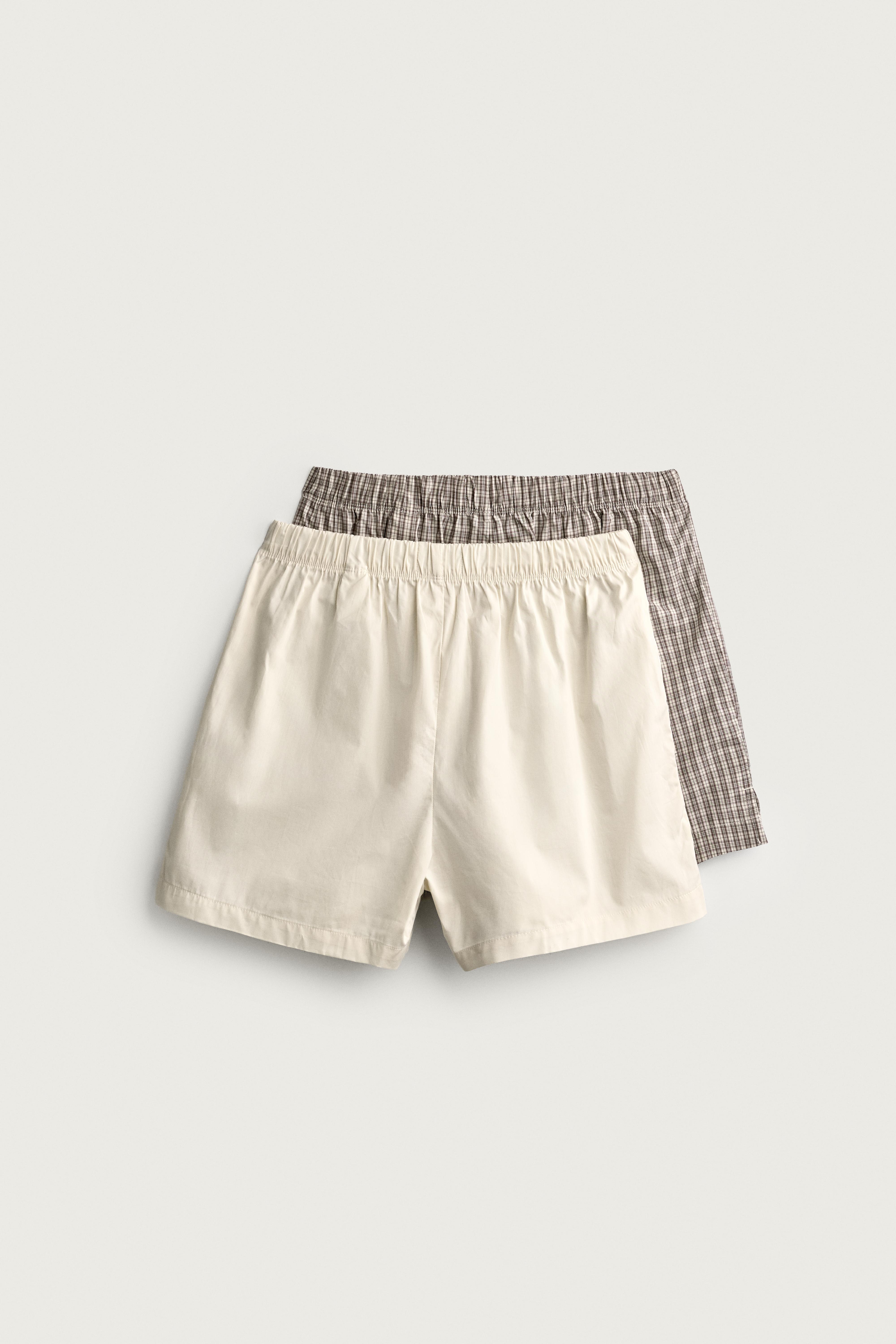Zara Kombine Poplin Boxer 2'Lİ Set görsel 6
