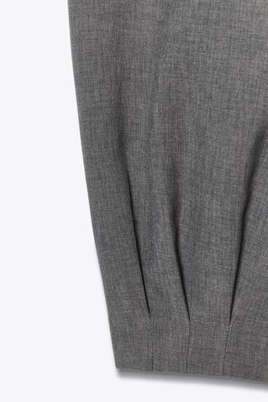 PUFF TROUSERS - Taupe grey by Zara - Image 7