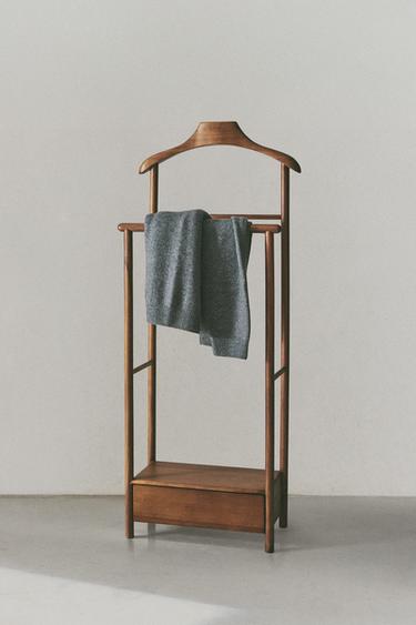 ACACIA WOOD VALET STAND - Brown by Zara