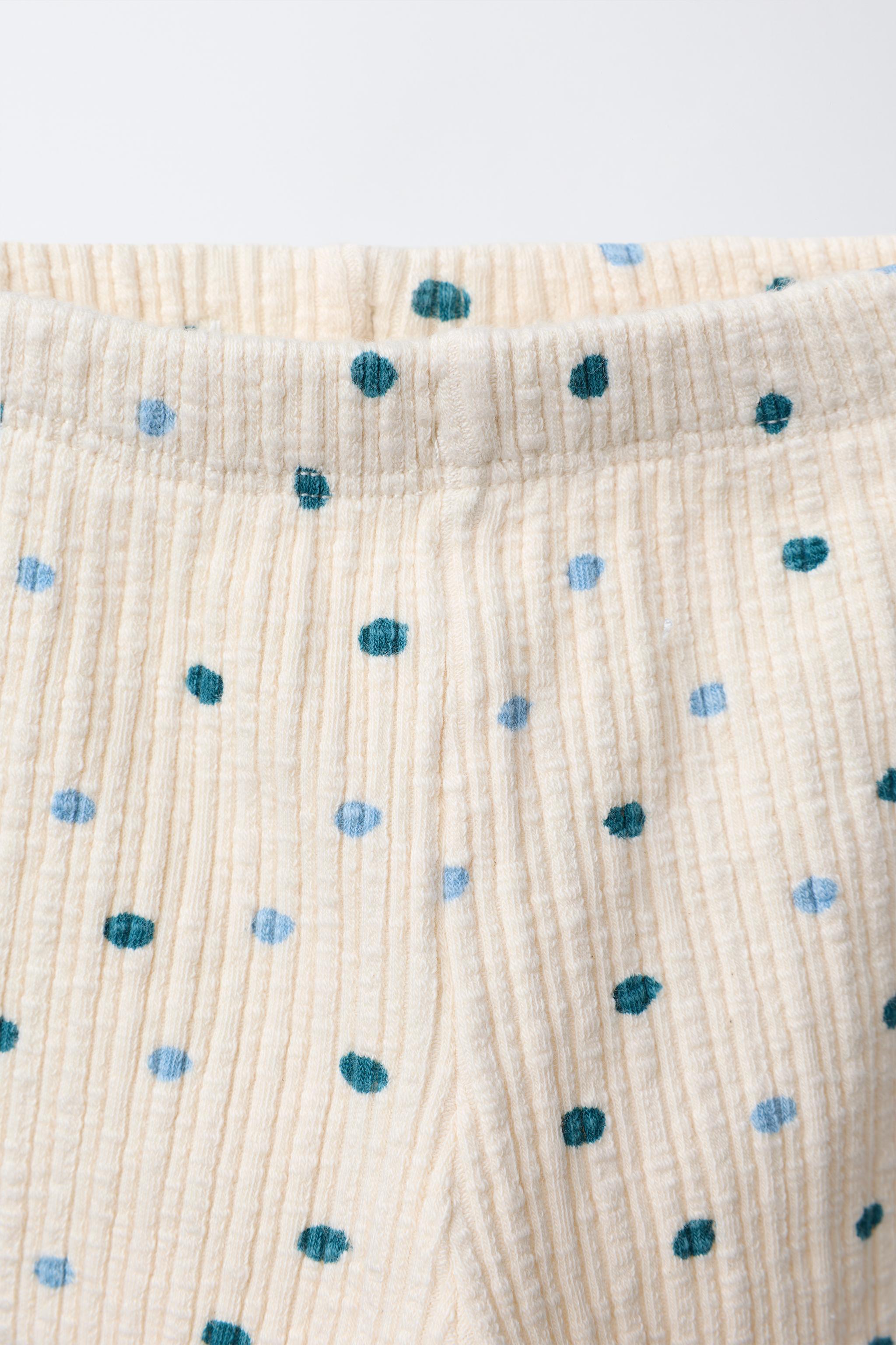 FLORAL TEXTURED LEGGINGS - Ecru | ZARA United States