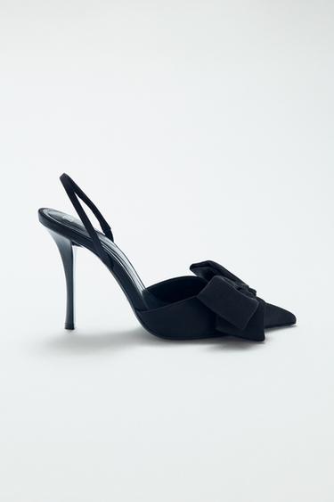 ОБУВКИ С ВИСОК ТОК ПАНДЕЛКА - Черно от Zara