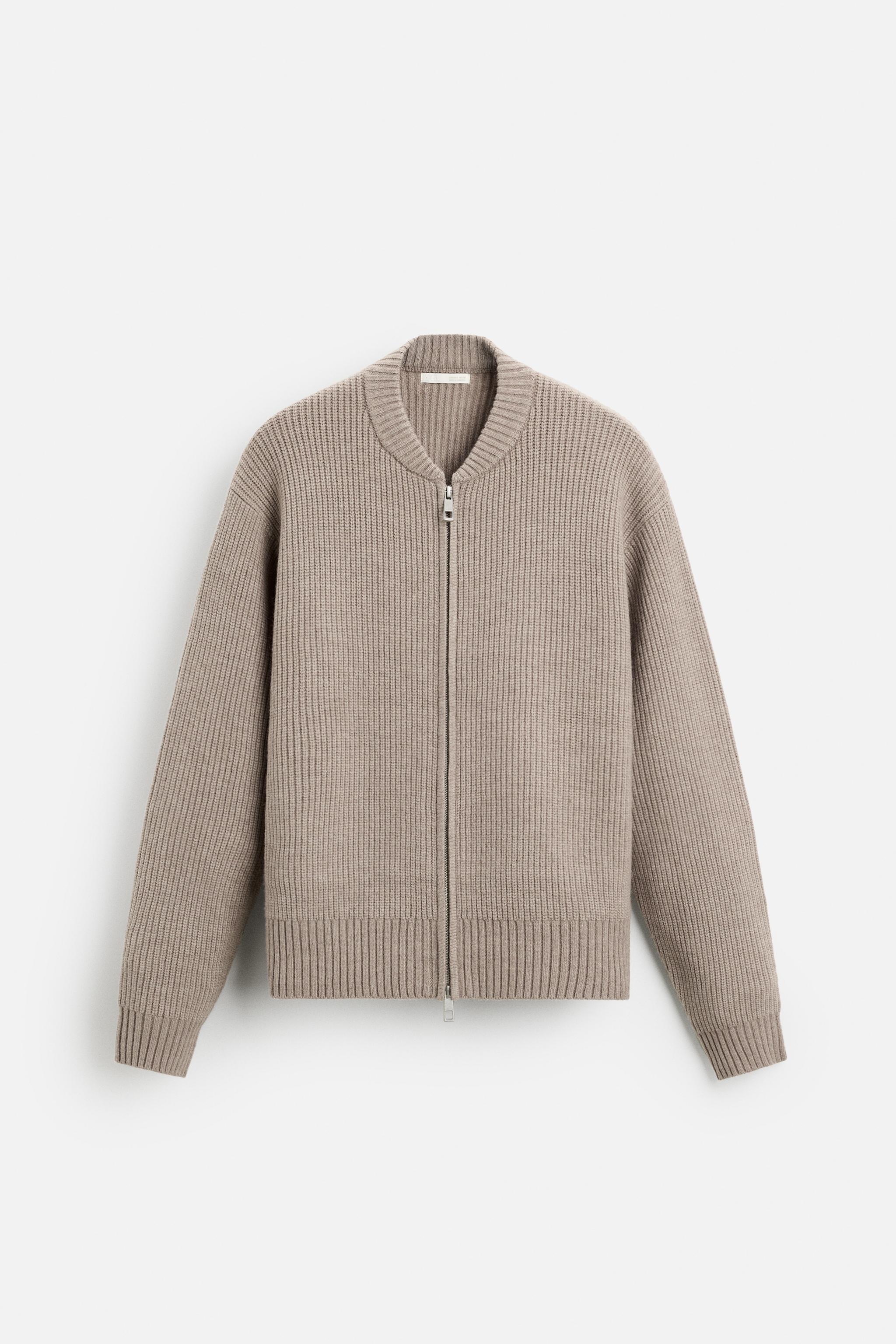 ジップアップニットカーディガン - エクリュ | ZARA Japan / 日本