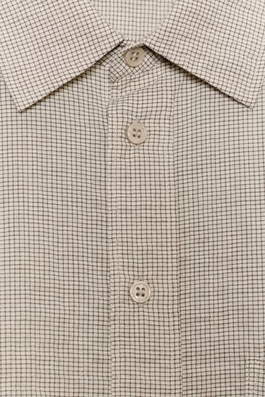 CHEMISE OVERSIZE TEXTURÉE ZW COLLECTION - Beige-marron de Zara - Image 6