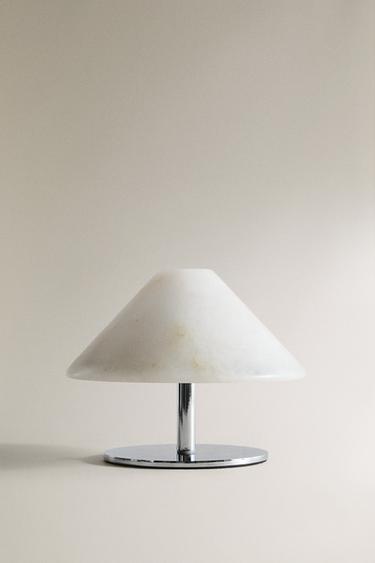 WIRELESS ALABASTER TABLE LAMP - Ecru by Zara