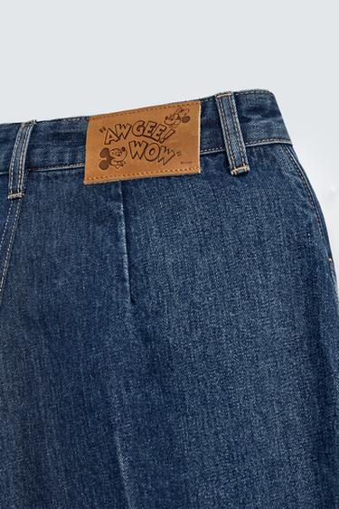 SHORT JORTS EN DENIM HARRY LAMBERT FOR ZARA X DISNEY - Bleu marine de Zara - Image 4