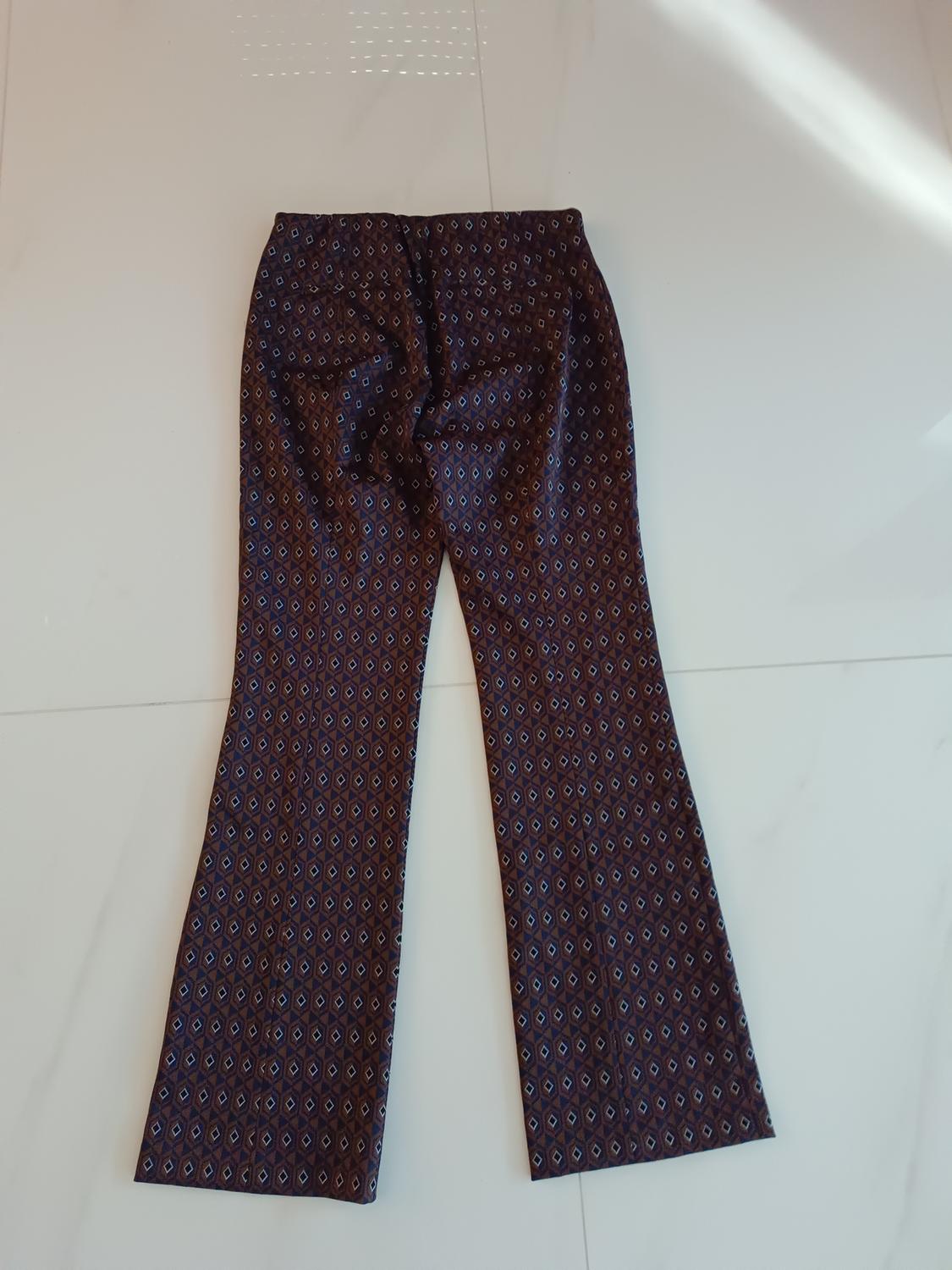 FLARE JACQUARD TROUSERS - Image 3