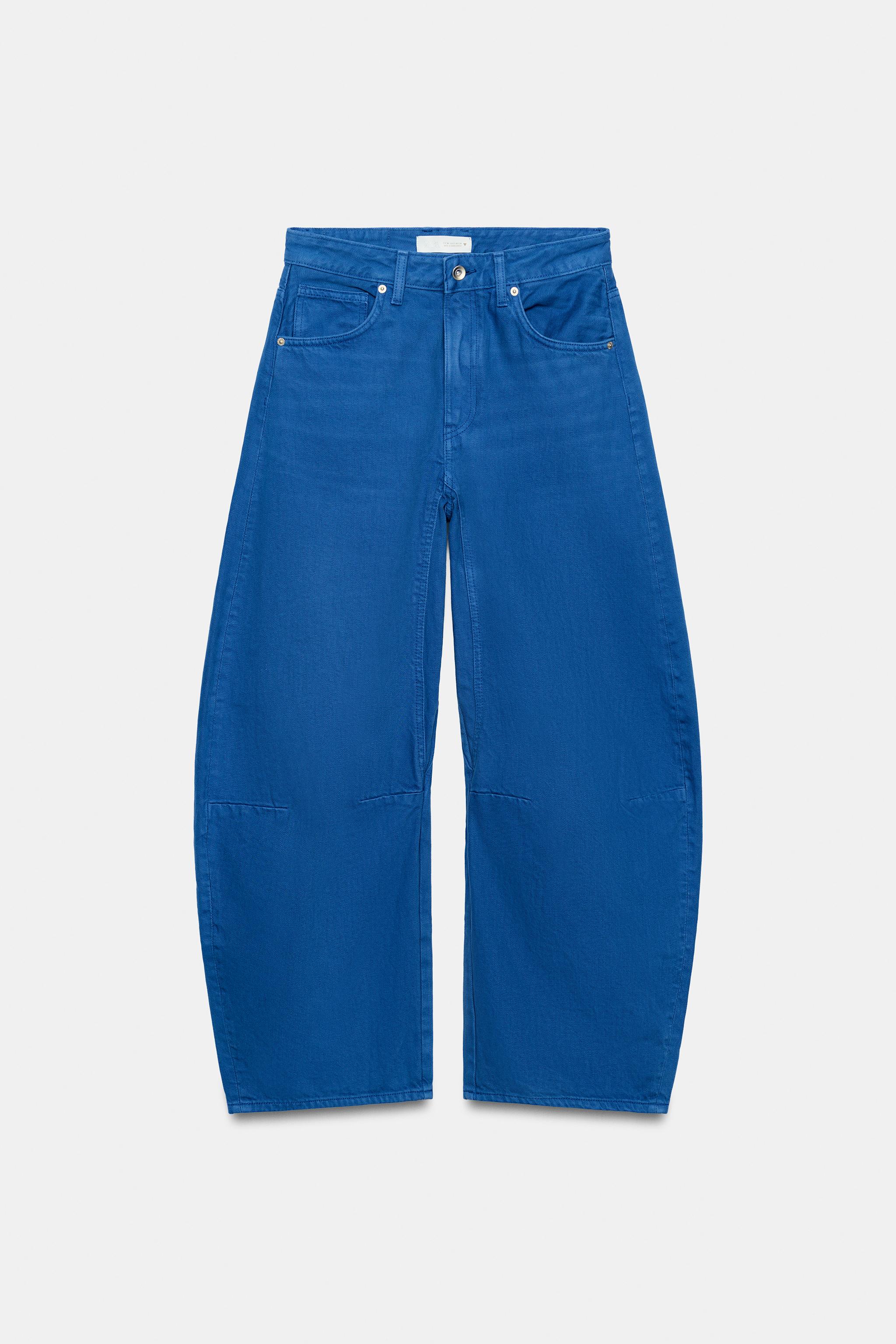 Zara Trf Orta Bel Balon Jean görsel 7