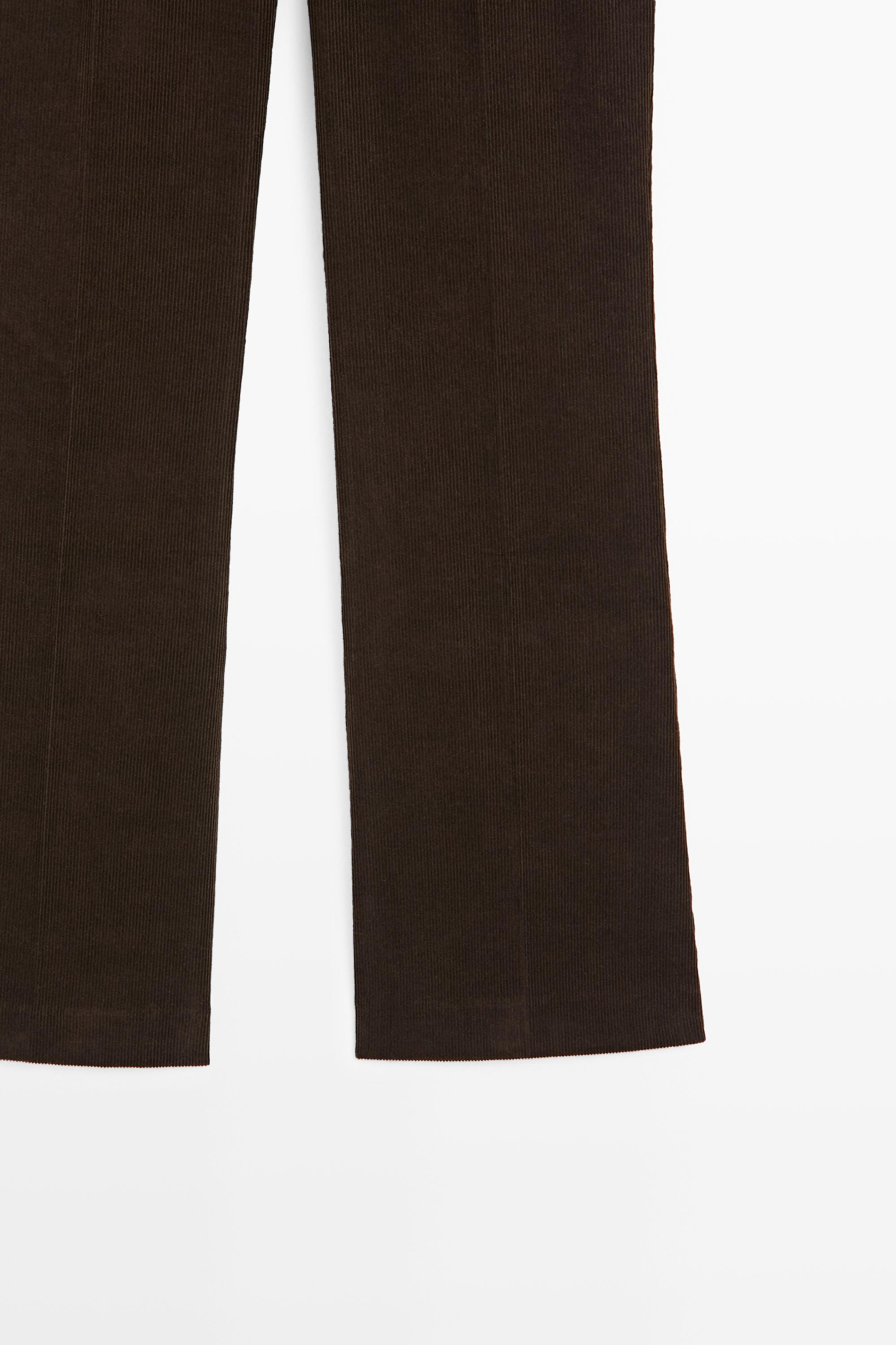 Corduroy flared pants